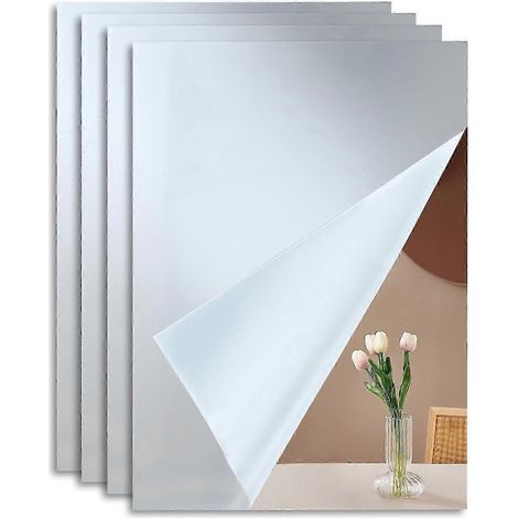 Stickers muraux acryliques avec miroirs - décoration murale, résistants à l'humidité et aux chocs, format A4. (1/5)