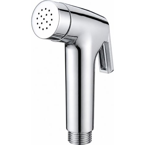 Schläfer 8119  Doccino per Bidet Universale Cromo, Doccino Wc a Mano, Shut off  Modello Clara in Abs, Doccetta Spry per Barca, Camper, Campeggio, Spa, Doccetta Igienica a pulsante per Idroscopino (1/5)
