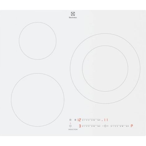 Electrolux – Plaque induction 3 foyers 60cm – Puissance 5200W – Fonction Boost – LIT60342CW (1/4)