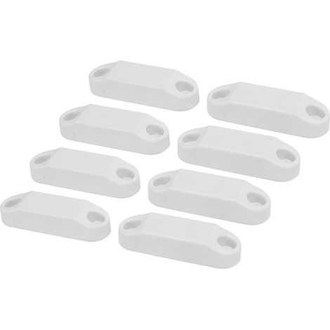4 lots d'attaches magnétiques pour porte de placard, support étanche pour porte de rangement de camping-car, caravane blanche (1/5)