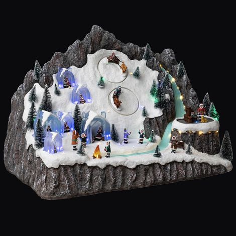 Aldea Navideña Esquimal Musical 62 LED + transformador - Feeric lights & christmas