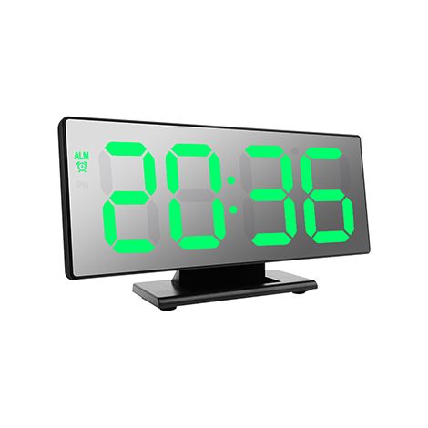 Réveil Bureau LED - Affichage Température - Fonction Snooze - Veilleuse Intégrée - Grand Écran - Alimentation USB ou Pile - 1 Pièce (1/5)