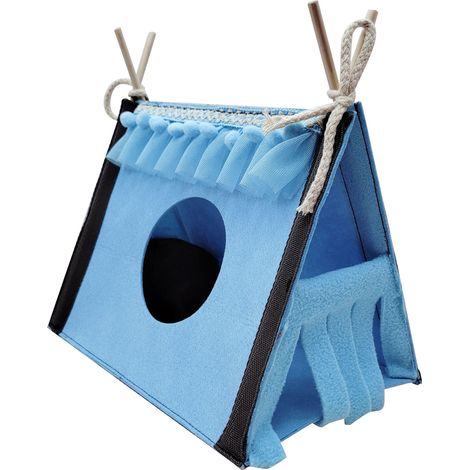 Cachette pour hamster, tunnel pour lapin et rat, jouet tubulaire pour petits animaux, nid douillet (1/5)