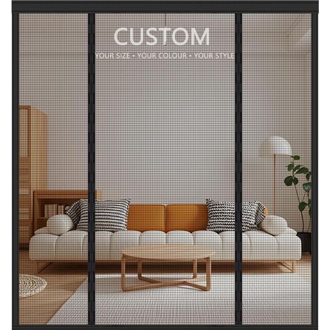 Moustiquaire Porte sur Mesure – Rideau Magnétique Personnalisable pour Porte Fenêtre, Baie Coulissante et Porte d'Entrée – Anti-Moustiques et Insectes – Sans Perçage, Installation Facile (1/5)