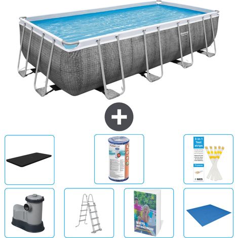 Bestway Power Steel Rechteckig - 549x274x122 cm - 8-teilig S594