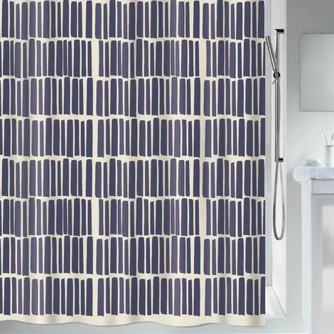 RIDEAU DE DOUCHE POLYESTER 180x200CM NAHO (1/5)