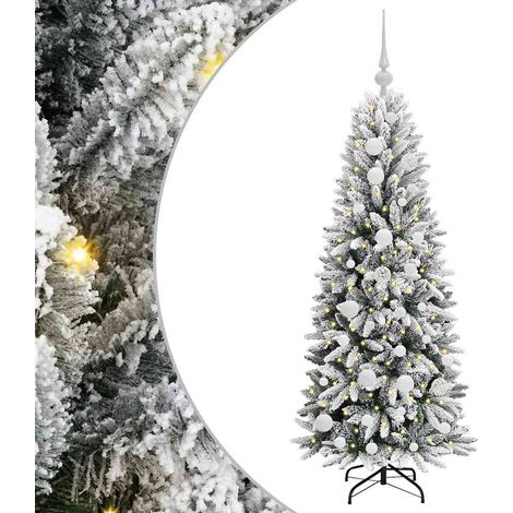 Árbol de Navidad artificial 120 cm PVC y Plástico y Acero y PE vidaXL