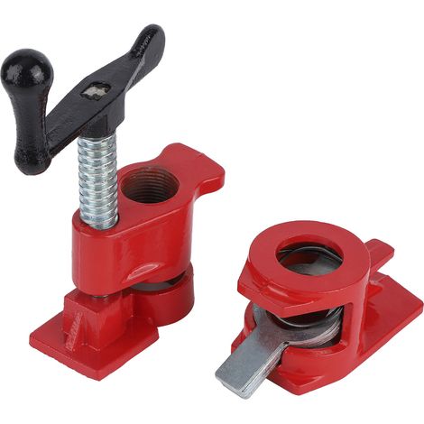 4er-Set 3/4" Schnellspann-Hochleistungs-Klemmen mit breiter Basis aus Eisen, Holz und Metall für die Holzbearbeitung an Werkbänken (1/5)