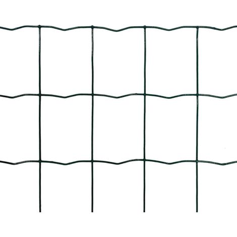 Recinzione Euro  Recinzione da giardino  Recintopea in Acciaio 25 x 1,2 m Verde (1/2)