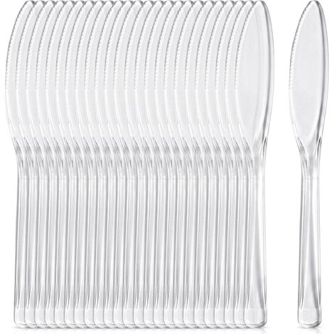 Wiederverwendbare Plastikmesser 17,5 cm 25 Stück. (1/5)