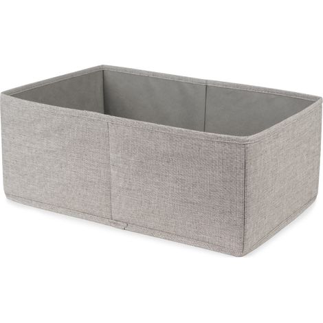 Boîte de rangement Oxford taille M - COMPACTOR - 42 x 26 x H.16.5 CM - Gris (1/5)
