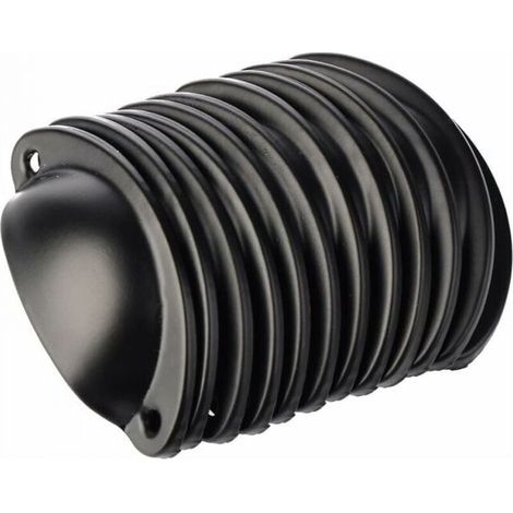 12 poignées coquille vintage pour commode meubles de cuisine, poignées de porte de placard vintage 8,2cm x 3,5cm noir (1/5)