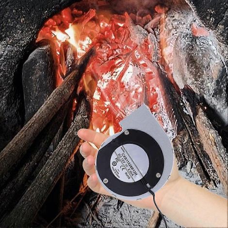 Ventilateur de barbecue 6000 tr/min avec variateur de vitesse, 12 V CC, pour barbecue, grillades et poêles à bois (prise américaine). (1/5)