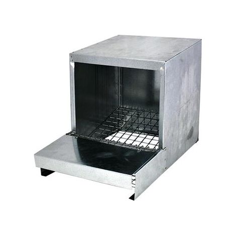 Nido Per Galline Ovaiole  Cm 31X47Xh.33 In Rete Zincata E Lamiera