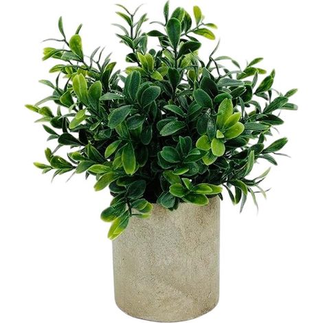 Plantas artificiales de interior，Mini plantas artificiales para decoración del hogar，Eucalipto artificial para uso en interiores en dormitorios (1/5)