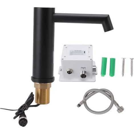 Rubinetto automatico a sensore di acqua fredda singolo, alimentato a batteria, in acciaio inox 304 G/2, senza contatto, per bagno e hotel, AC220V.