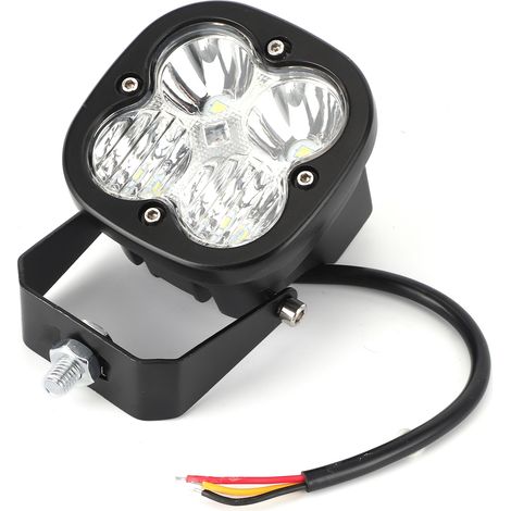 Phare LED 40W RGB 6000K 3.1 pouces, support réglable universel pour voiture et moto (1/5)