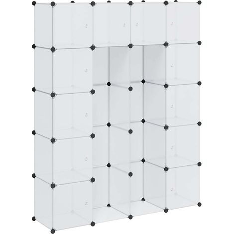 Maison Exclusive - Armadietto Modulare 14 Scomparti Bianco 37 x 146 x 180,5 cm