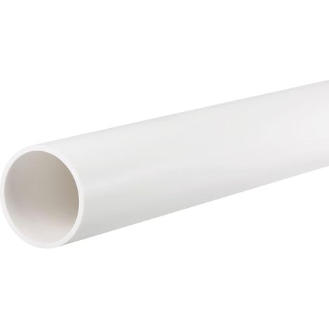 Tuyau Rigide en PVC Rond Tube PVC 36mm Diamètre Interne 40mm Diamètre Externe 0.35m Blanc Haut Impact pour Eau Tube Artisanats (1/5)