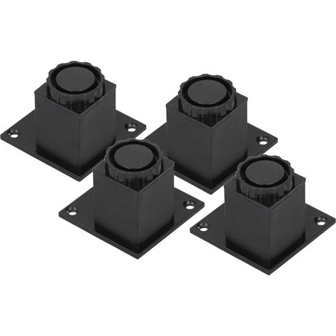 4-teiliges, höhenverstellbares Möbelbeinset, quadratische Aluminiumlegierungsstütze für Sofas und Möbel, 60 mm (1/5)