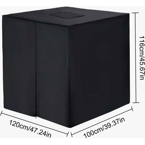 Copertura impermeabile per serbatoi IBC da 1000 litri, adatta a serbatoi IBC/serbatoi per acqua piovana con dimensioni di 120x100x116 cm. (1/3)