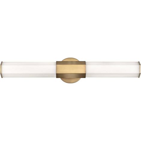 Elstead Hinkley Facet Applique de salle de bain LED intégrée Heritage Laiton, 3000K, IP44 (1/5)