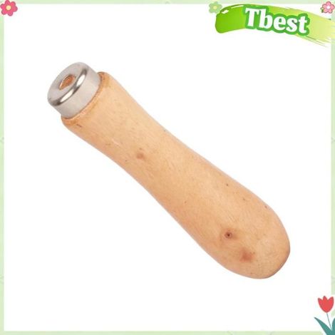 Tbest Manche en bois Remplacement de Poignée de Lime en Bois 5 Pièces, Poignée Ergonomique pour Accessoires lunettes horloger (1/5)