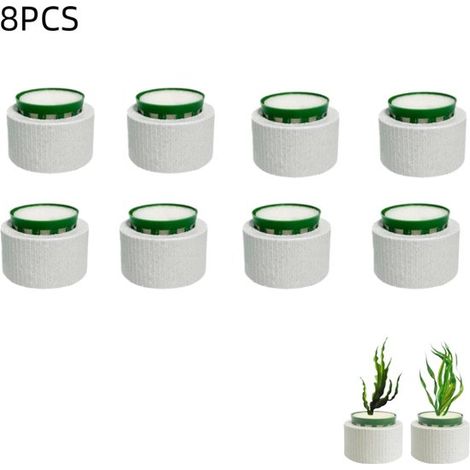 8er-Pack grüne Keramik-Stützringe für Wasserpflanzen, Anti-Schwimm-Anker und Gewichte für lebende Aquarienpflanzen, 4,5 x 3,2 cm (1/5)
