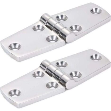[NON UTILIZZATO] cerniere per navi in acciaio inox 316 102 × 38 mm Cerniera per ante di armadietti Utilizzata per barche, yacht, cerniere per porte Cerniere per armadietti Cerniere di collegamento.