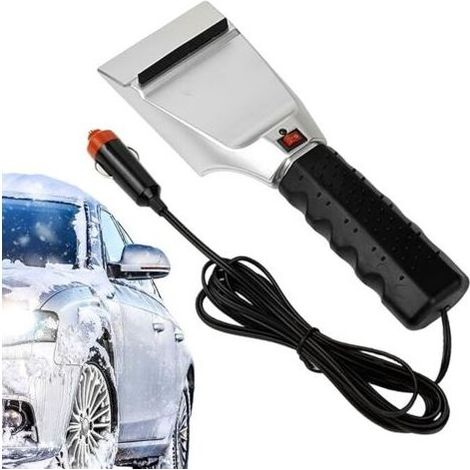 Grattoir à neige électrique pour voiture, grattoir à glace pour chauffage de voiture d'hiver,Déneigeur de fenêtre 12 V - Outil de déneigement, pelle à glace, grattoir chauffant pour voiture, c (1/5)