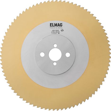 ELMAG Sägeblatt HSS / DMo5 / TiN Beschichtet TiN 350x3,0x40mm, T 8 / 140 Zähne (1/3)