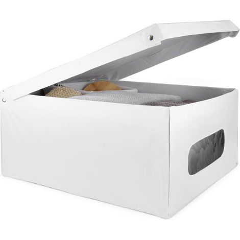 scatola portabiancheria in vinile - box large supershop