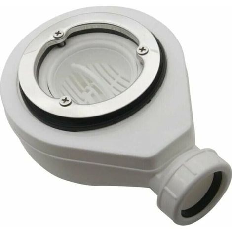 Bonde horizontale sans capot Ø90 DONA pour receveurs de douche, Ensoleillé,Bonde horizontale sans (1/4)