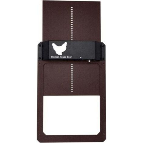 Abrepuertas automático para gallinero con sensor de luz. Artículos para animales. Artículos para aves de corral de traspatio. Crezuo-Crezuo