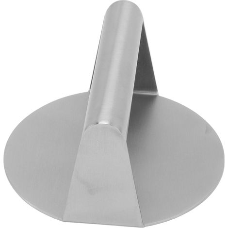 Presse à viande manuelle en inox 304, presse à hamburger ronde sans bâton, poignée confortable pour grillades et steaks (1/4)