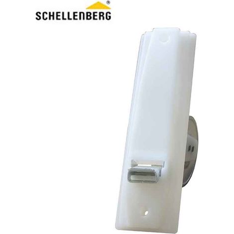 Kehrschaufel mit SCHELLENBERG Platte Weiß Maxi System 25x165x140mm (140x155mm)