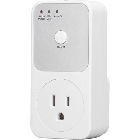 Relais de protection contre les surtensions, prise multifonctionnelle pour réfrigérateur et appareils électroménagers (prise américaine 120 V). (1/5)