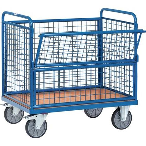 Fetra Drahtkastenwagen mit Wänden aus Drahtgitter 1000x700mm (1/2)