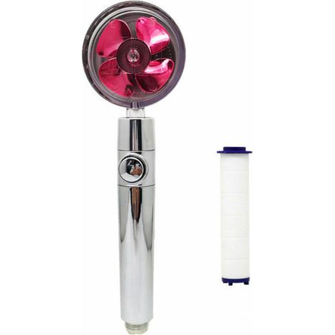 Pommeau de douche à main turbocompressé, pommeaux de douche à hélice, économie d'eau à haute pression (1/5)
