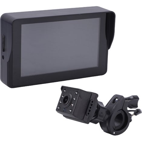 Rétroviseur vélo guidon, caméra recul 1080P moniteur 5", vision nocturne, 110°, VTT route (1/5)