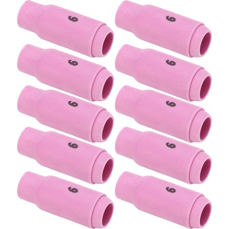 Kit de 10 buses céramiques 10N48 n° 6 pour soudage TIG avec torche WP17, 18 et 26. (1/5)