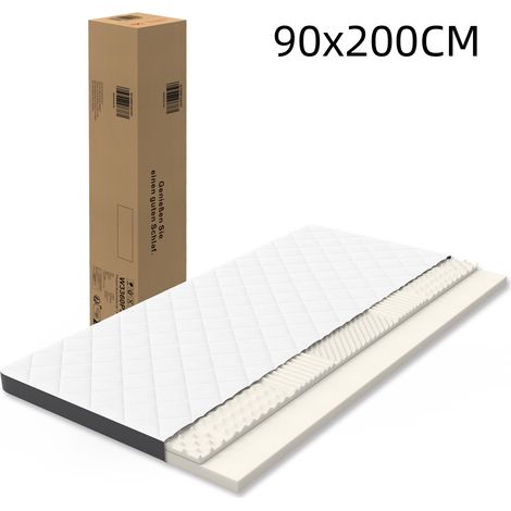 Matratze 90x200cm 7cm dick minimalistische dünne Matratze mit abnehmbarem Bezug hochglänzender Gelschaum multifunktionale Matratze