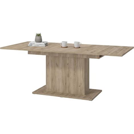 Mesa Fija Siano, 6 Plazas, Rectangular, Tablón de Madera Nobilitada, 160x91.5x76h cm Marrón Nogal