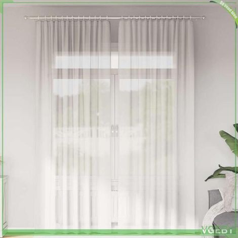 Rideaux en voile - FAFEISY - 4102245 - Blanc - Passe-tringles - Lot 2 pièces (1/5)