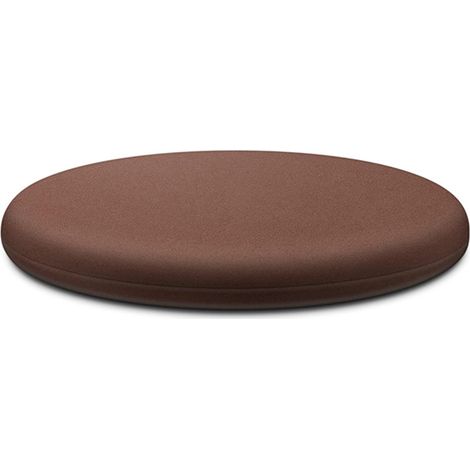 Rundes Sitzkissen aus Memory-Schaum, 40 cm, herausnehmbarer Einsatz – Braun