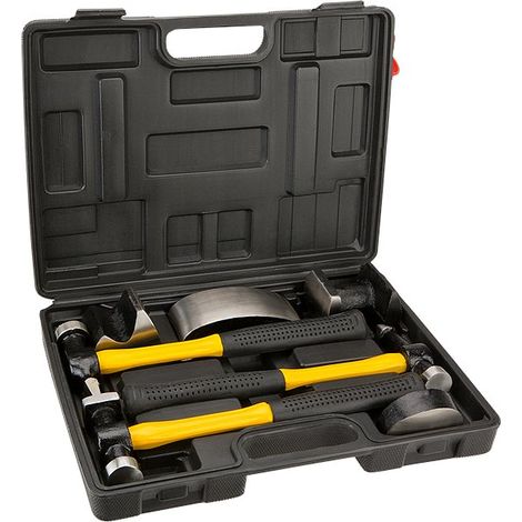 Valigetta con kit di martelli e tassi per carrozziere -IN VALIGETTA MANICO IN FIBRA (1/2)