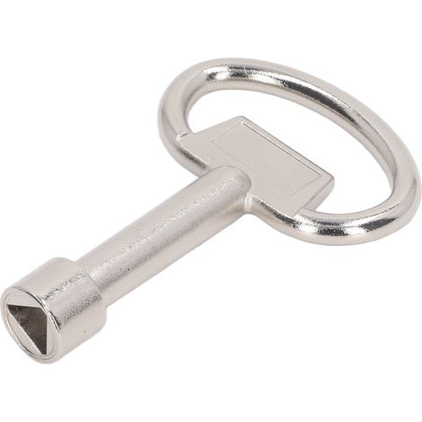Clé à douille triangulaire en acier chromé, clé à molette pour meuble avec trou de suspension. (1/5)