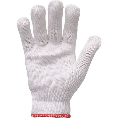 10pcs Gants en coton, gants de travail,adaptés au jardinage(M:21cm) (1/2)