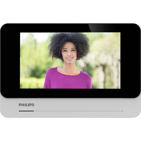 Philips – Moniteur supplémentaire 7" tactile connecté pour visiophone – Installation rapide sur 2 fils – Portée 120m – 531038