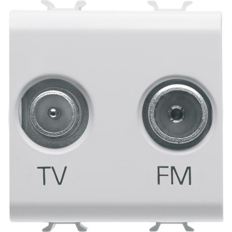 PRISE TV+FM 2M BLANC SAT. GEWISS GW15381